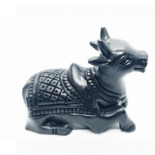 Handmade Original Karungali Wood Shiva Lingam and Nandi Statue - Image 2