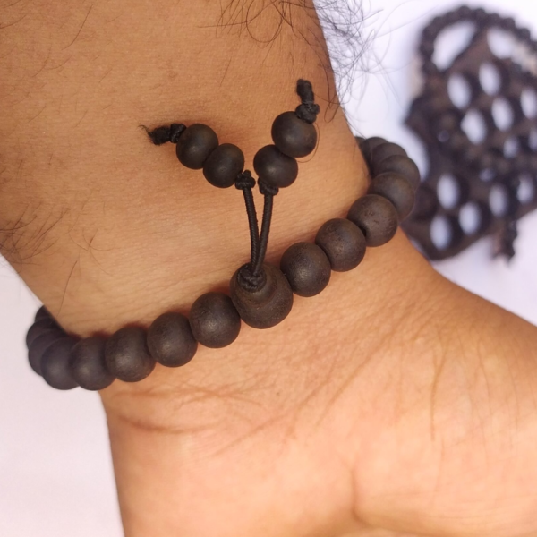 Bracelet Original Karungali Bracelet 100% Ebony Wood 8MM  (Free Size) - Image 2